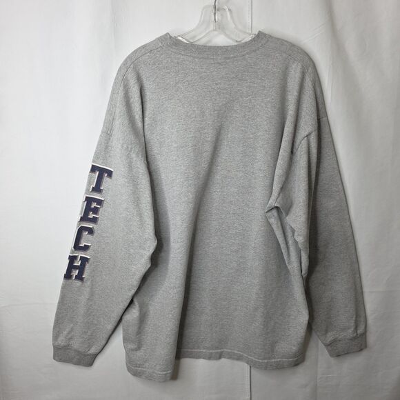 Vintage Jansport Long Sleeve Louisiana Tech T Shirt Mens XXL Thick Made in USA - Picture 2 of 7